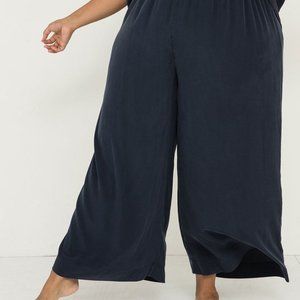 GoSilk Wide Leg Pull-On Pants - 100% Silk (Plus Size)